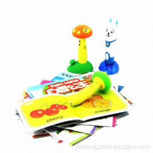 2014 mushroom voice reading pen, talk as you click on the book